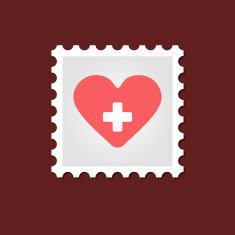 Heart medical stamp N2