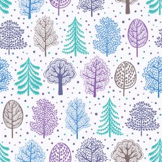 Winter forest seamless pattern N9