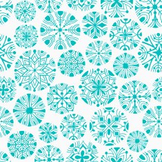 Snowflakes seamless pattern N12
