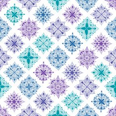 Snowflakes seamless pattern N13