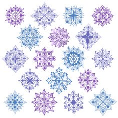 Set of snowflakes N7
