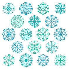 Set of snowflakes N8