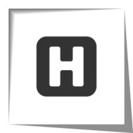 Helicopter Platform icon with cut out shadow effect