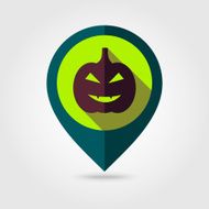 Halloween pumpkins mapping pin icon N15