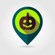 Halloween pumpkins mapping pin icon N18