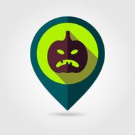 Halloween pumpkins mapping pin icon N19