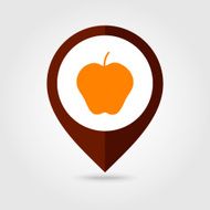 Apple mapping pin icon Harvest Thanksgiving