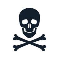 Skull icon vector illustration N2