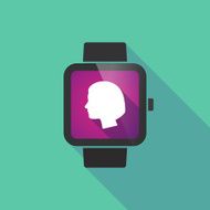 Smart watch with a female head N2