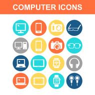 Electronic product icon set N2