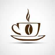 Vector icons to a cup of coffee N2