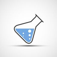 Vector icons chemical flask N2