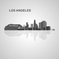 Los Angeles skyline for your design N2