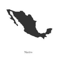 Map of Mexico for your design