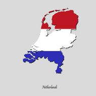 Map of Netherlands for your design