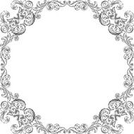 Retro square art frame N2
