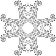 The rosette vintage art N2