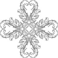 The rosette vintage element N2