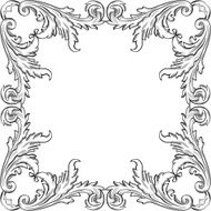 Vrame with acanthus leafs N2
