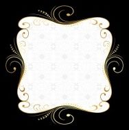 Golden floral frame N3