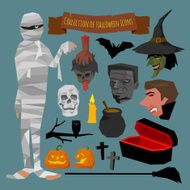 Collection of Halloween icons
