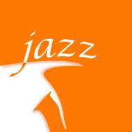 Jazz Logo Design Saxophone Shape N3