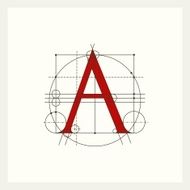 Monogram Construction Latin capital letter A Logo emblem