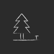 Landscape icon drawn in chalk N2