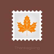 Autumn Leaves stamp