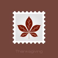 Autumn Leaves stamp N4