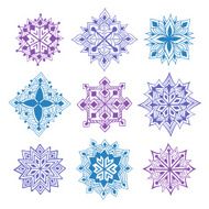 Set of snowflakes N11