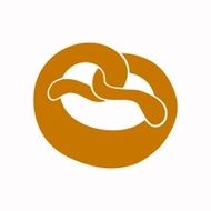 Vector Pretzel Icon