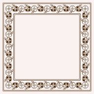 Vector vintage frame retro decor ornament
