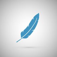 Vector Feather icons isolated on white