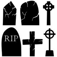 Grave Stones Set