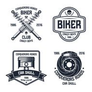 Car repair and biker club emblems N3
