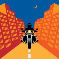 Motorcycle adventure vector