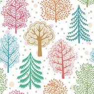 Trees seamless pattern N8