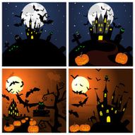 Set of Halloween Greeting Cards N2