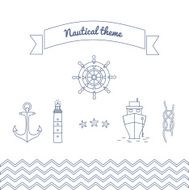 Graphics on the marine theme