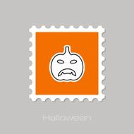 Halloween pumpkins stamp