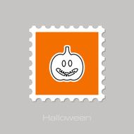 Halloween pumpkins stamp N4