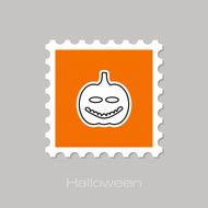 Halloween pumpkins stamp N7