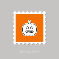 Halloween pumpkins stamp N12