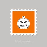 Halloween pumpkins stamp N14