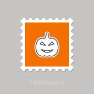 Halloween pumpkins stamp N16