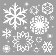 Snowflake Abstract Christmas collection
