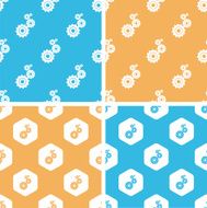 Gears pattern set colored N2