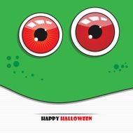 Halloween monster face