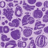 Fruits Retro Styled Grungy Seamless Pattern N2